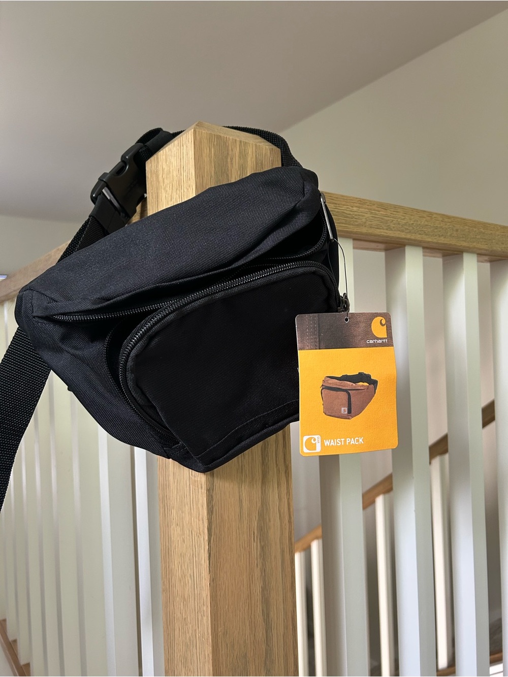 Carhartt Black Waist Pack - Compact Crossbody Belt Bag